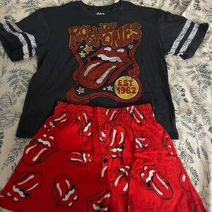 The Rolling Stones Red and White Apparel